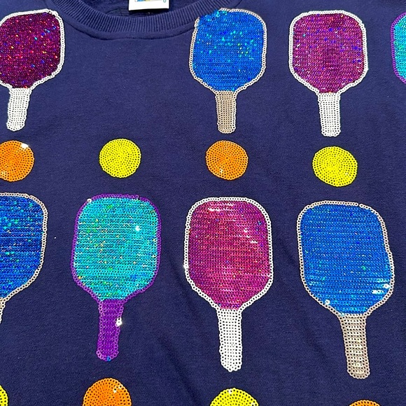 PICKLE BALL NWOT SWEATSHIRT VERY FLASHY SIZE M - Picture 5 of 13